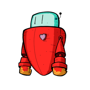 Heart Bot sticker
